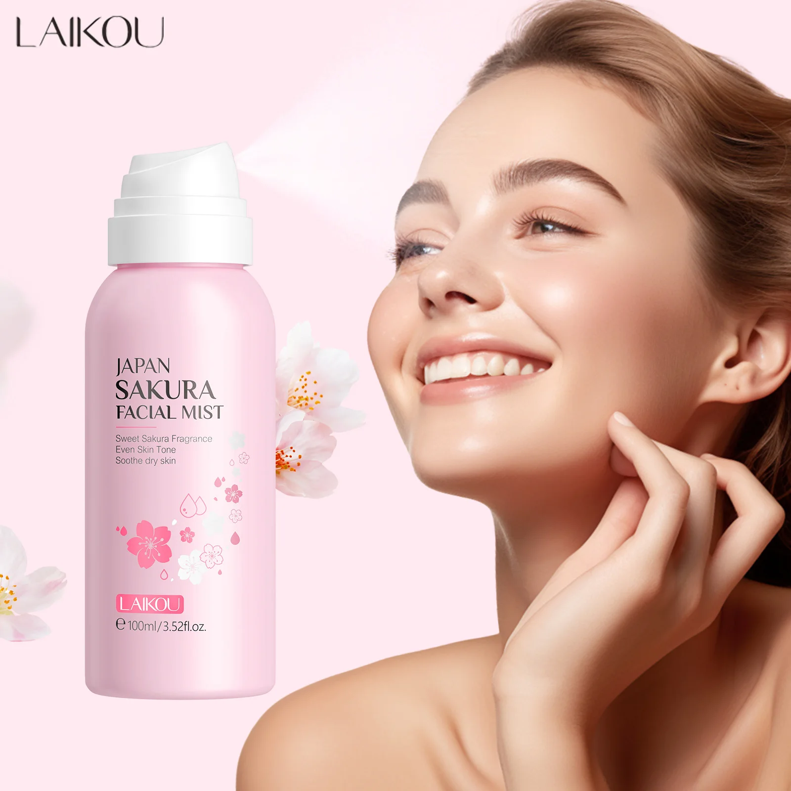 Niacinamide Brightening Serum - LAIKOU Sakura Semprotan Pencerah Kabut Wajah