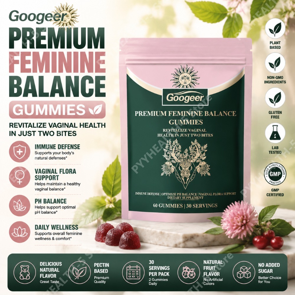 Vitamin C Powder - Permen Kunyah Googeer Women's Balance dengan