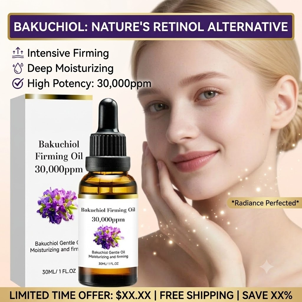 Bakuchiol Retinol Alternative - 30ml Minyak Wajah Bakuchiol Alternatif Retinol