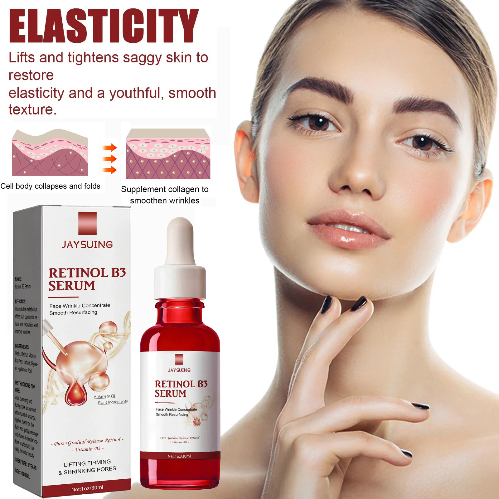 The Ordinary Serum Hyaluronic Acid - Serum penghilang w-rinkles Essence Anti A-ging