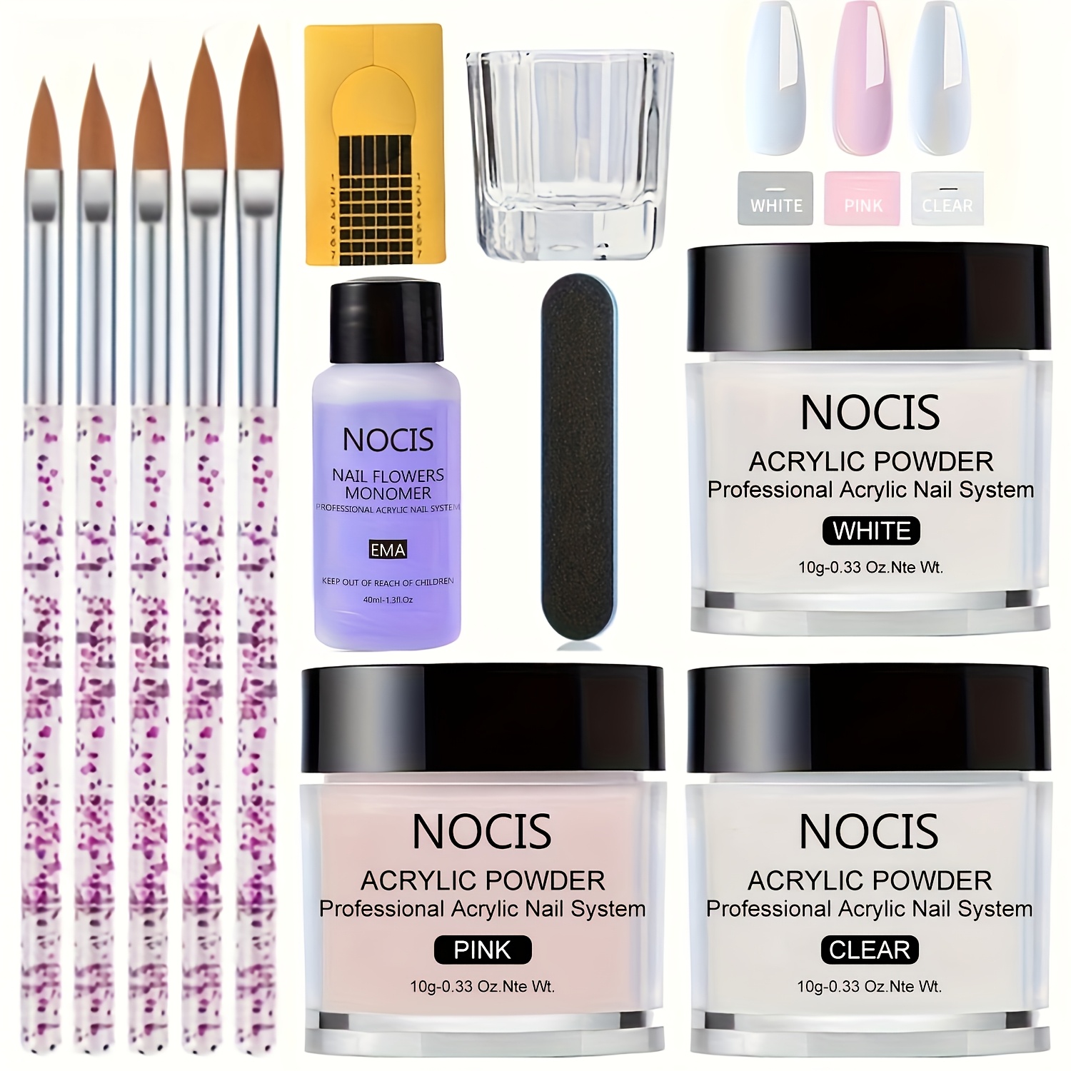Vitamin C Powder - NOCIS Acrylic Nail Kit-Bubuk Akrilik Keratin