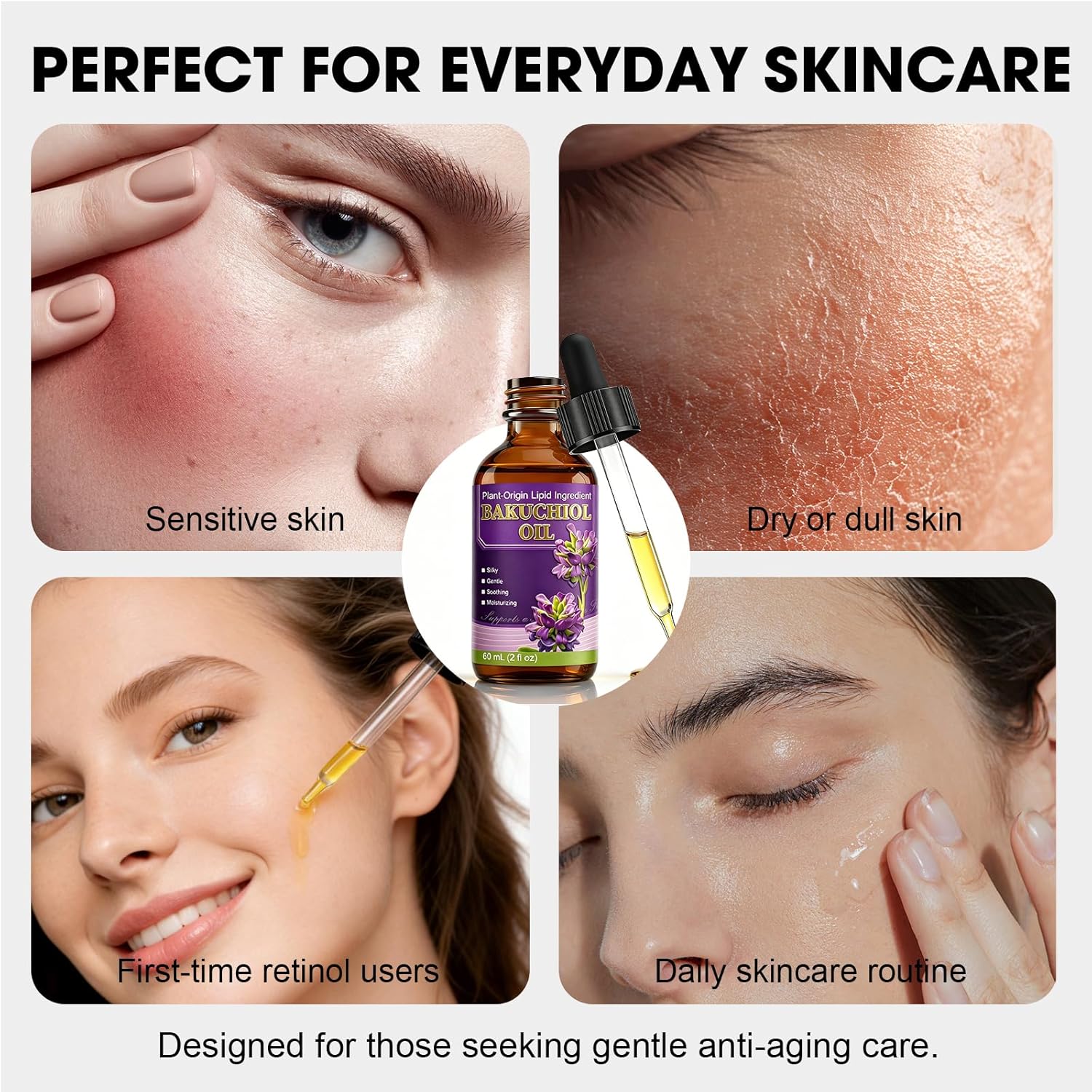 Minyak Wajah Anti-Penuaan Baku - Bakuchiol Retinol Alternative ulasan dan harga