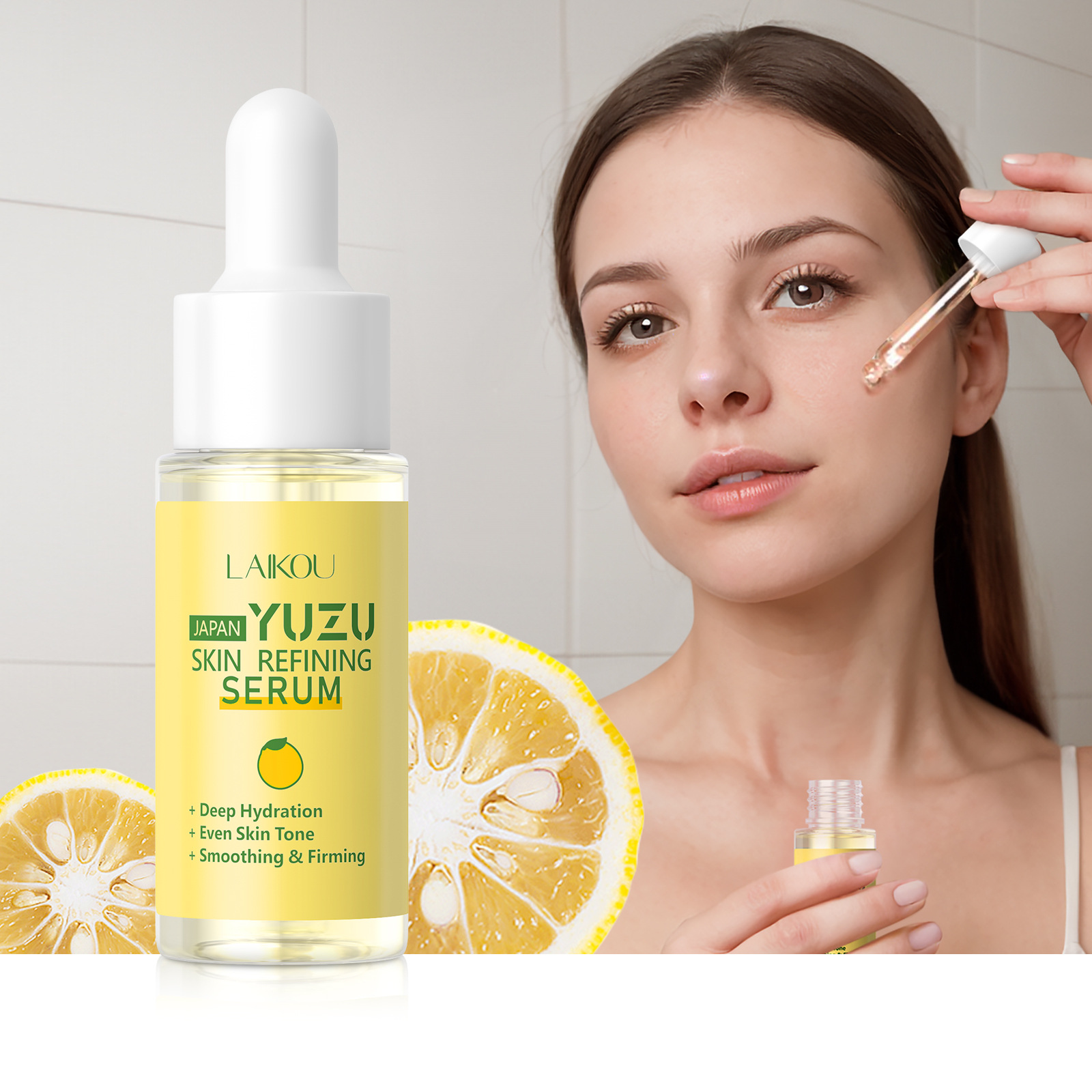 LAIKOU Grapefruit Essence YUZU - Niacinamide Brightening Serum ulasan dan harga