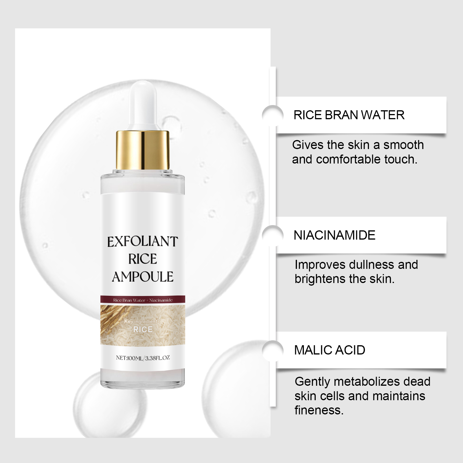 Serum Wajah Ampul Eksfoliasi B - Niacinamide Brightening Serum ulasan dan harga