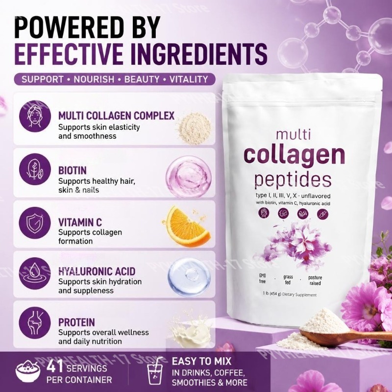 Bubuk Multi Kolagen Peptida Ti - Vitamin C Powder ulasan dan harga